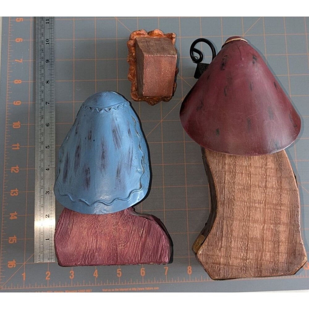 Nativity Set w/ Holy Family 3 Wise Men & Camel Wood/Metal/Ceramic Rustic - Picture 16 of 16